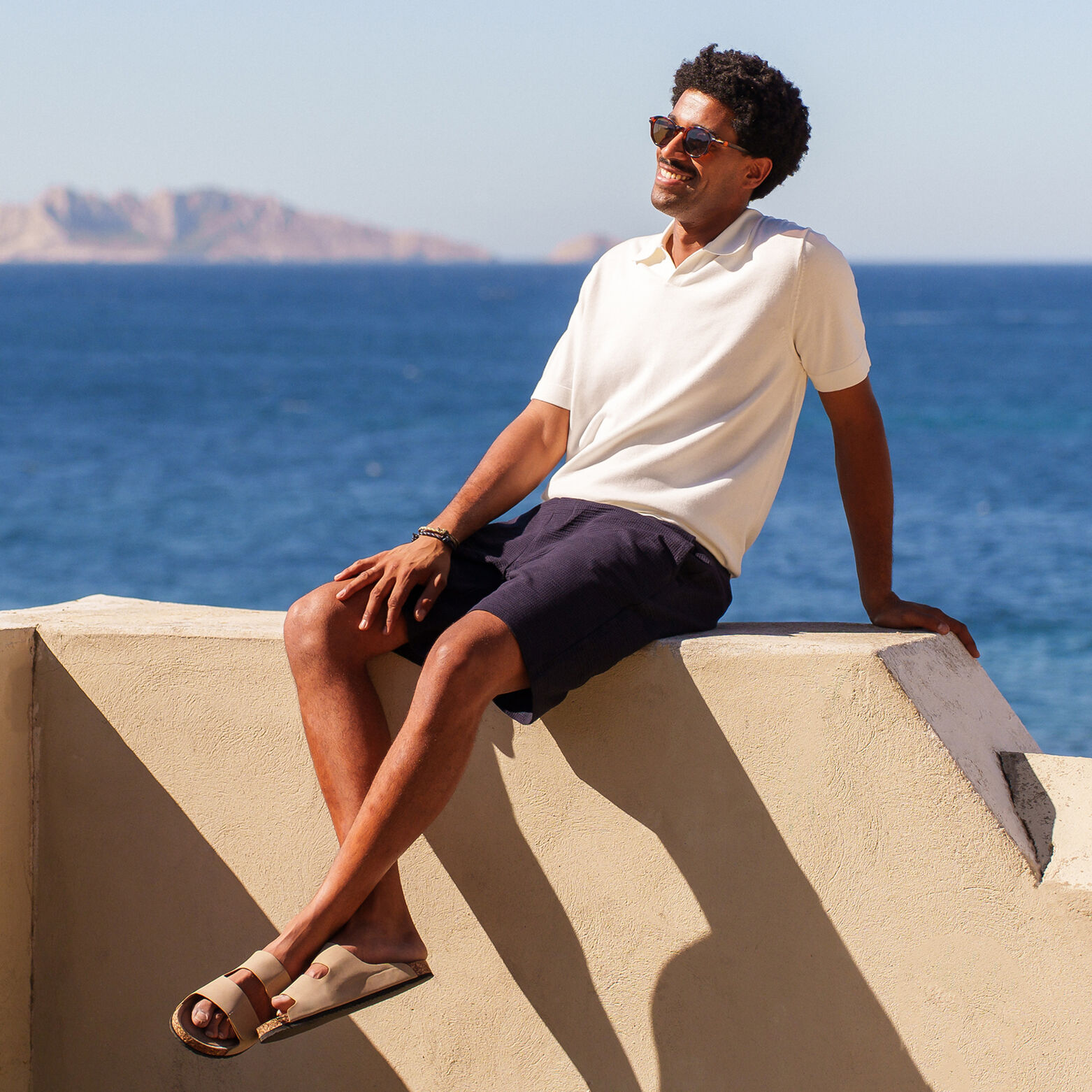 Bermuda en maille seersucker