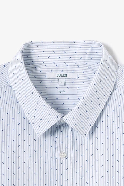 Slim fit hemdje in katoen met geometrische print