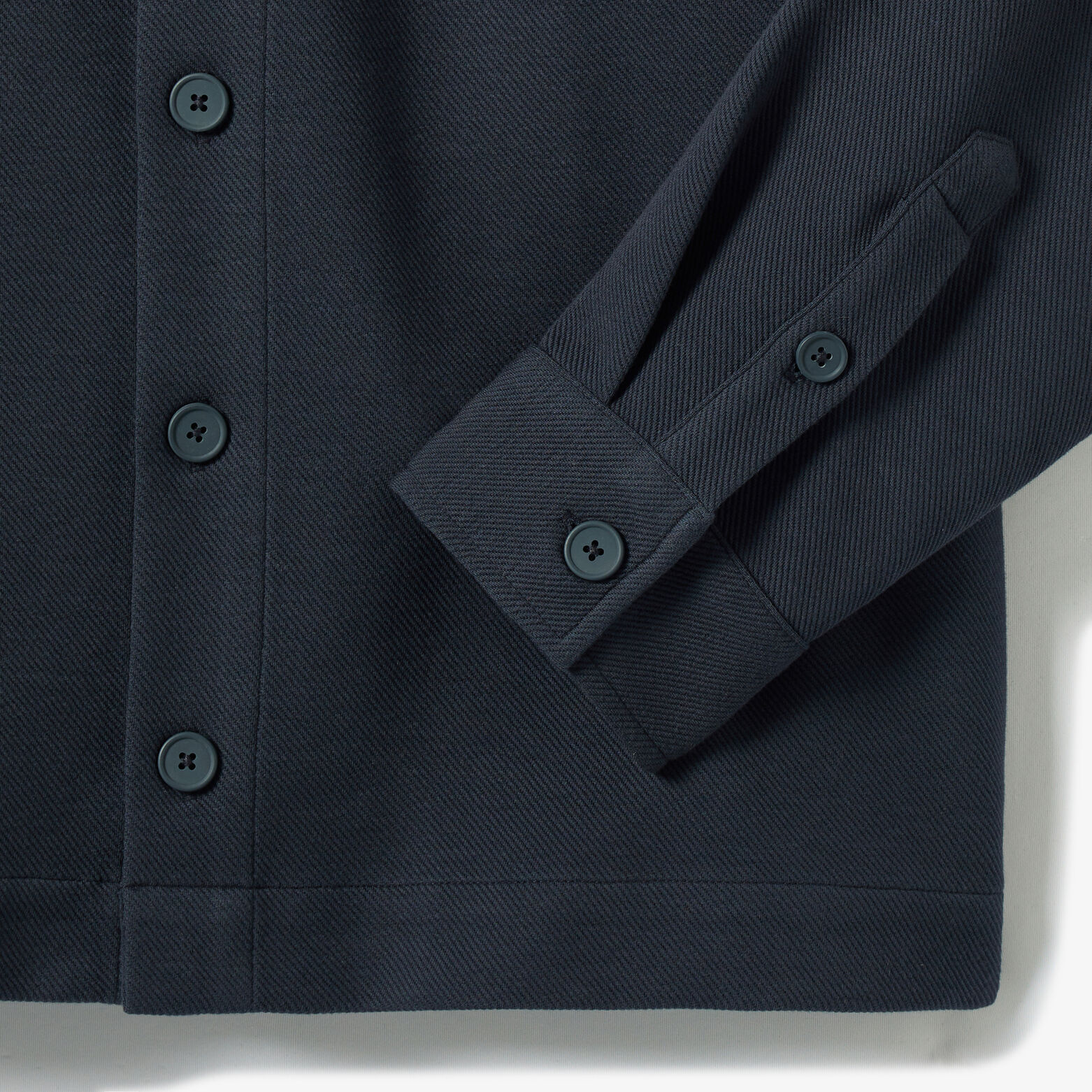 Surchemise twill col fran&ccedil;ais