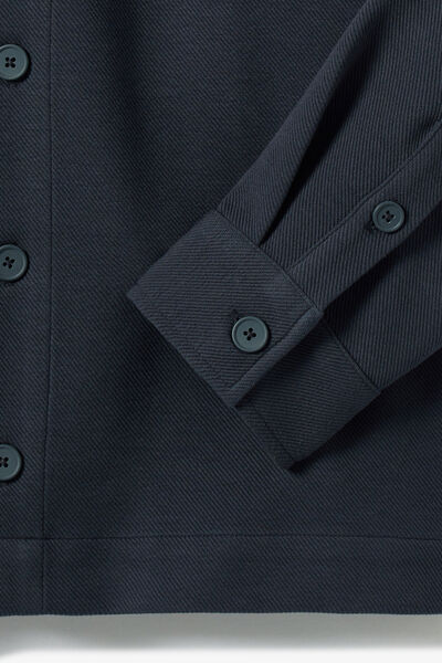 Surchemise twill col fran&ccedil;ais
