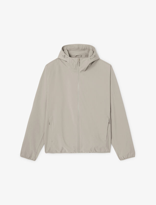 Blouson coupe-vent à capuche