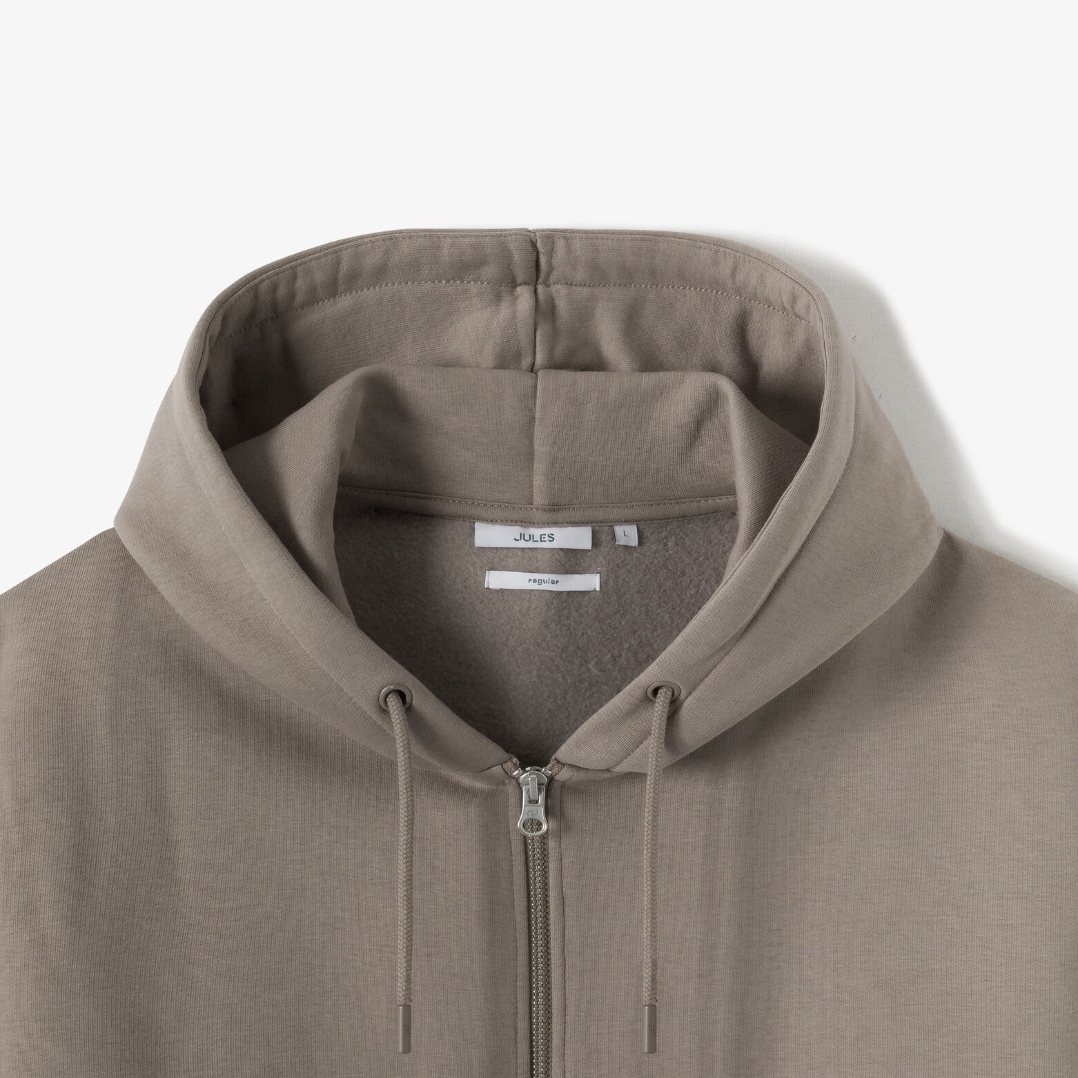 Sweater met kap en rits