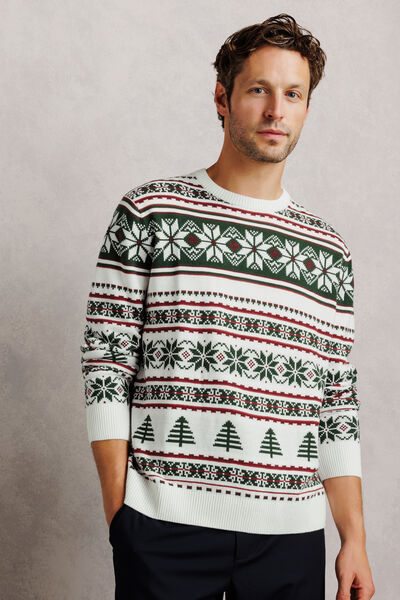 Pull de No&euml;l jacquard