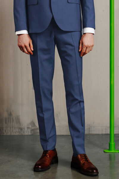 Pantalon de costume slim 100% laine italienne