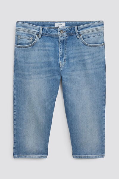 Middenblauwe capribroek in jeans
