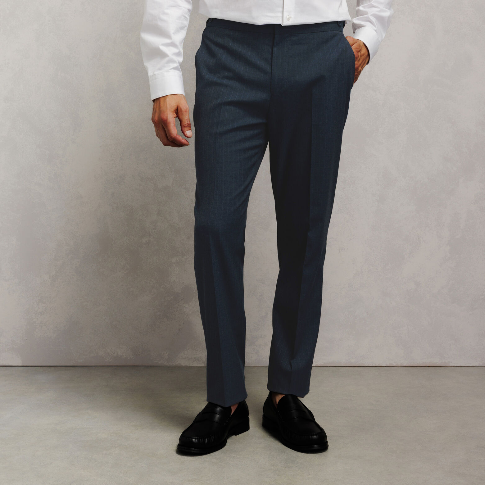 Pantalon de costume confort ray&eacute;