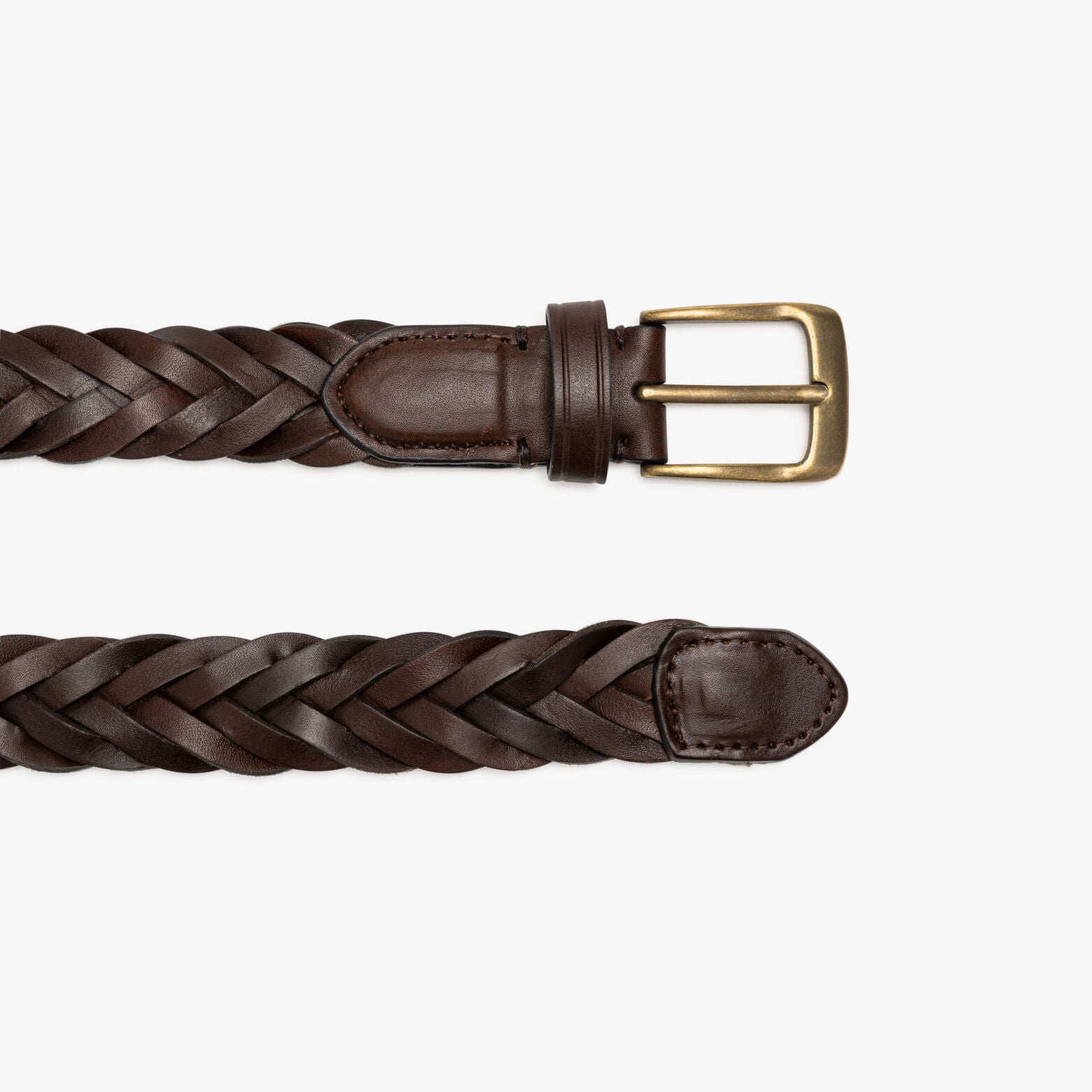 Ceinture cuir tress&eacute;e