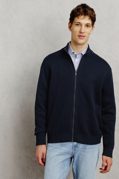 Gilet zipp&eacute; col montant