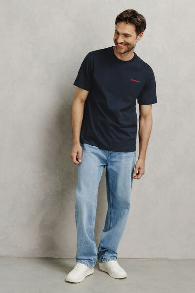 Geborduurd T-shirt met L&iquest;&Eacute;quipe licentie
