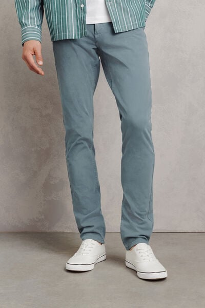 Pantalon 5 poches slim mati&egrave;re bi-stretch