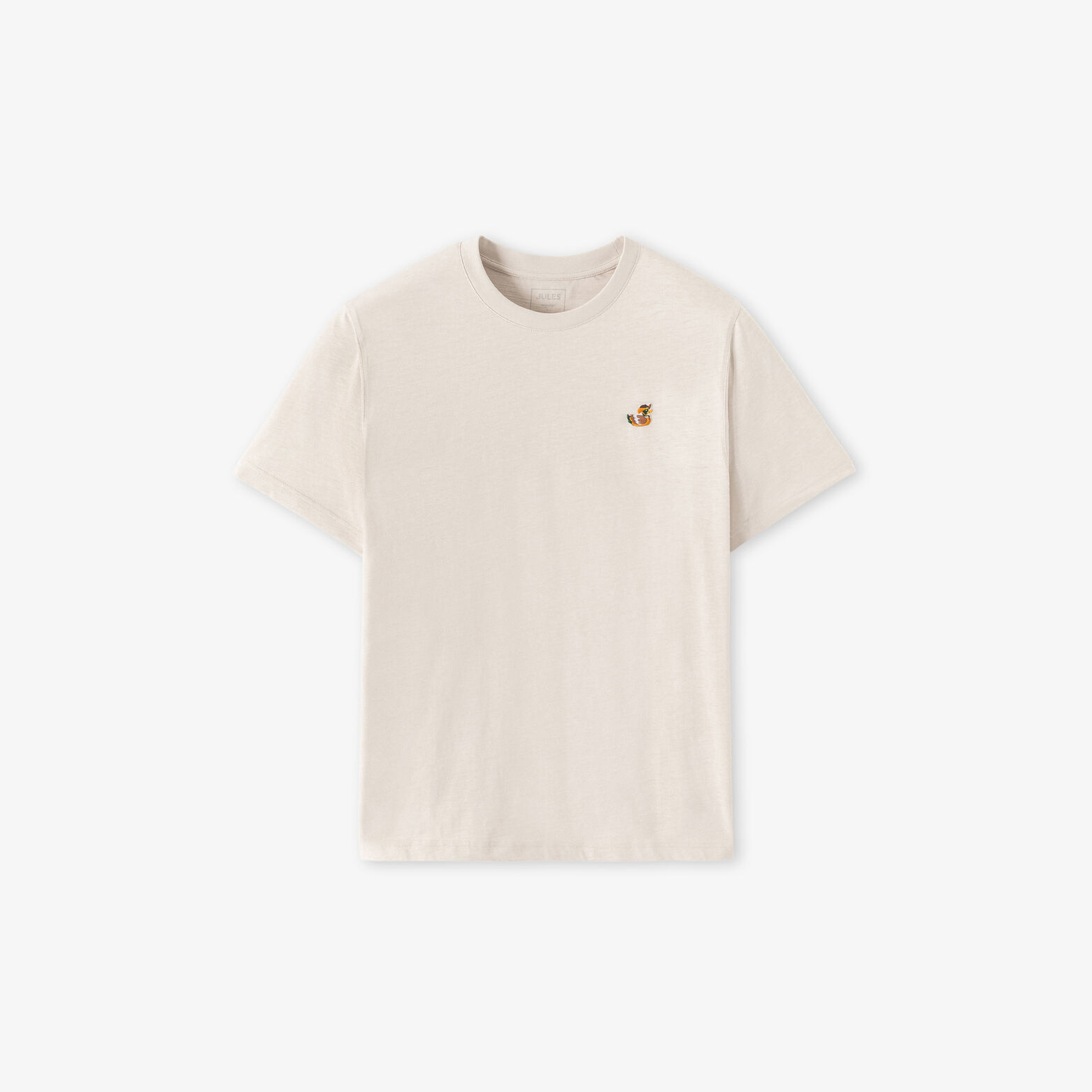 Tee shirt mati&egrave;re flamm&eacute;e broderie poitrine