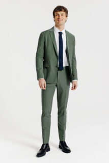 Slim fit kostuumvest in bi-stretchstof