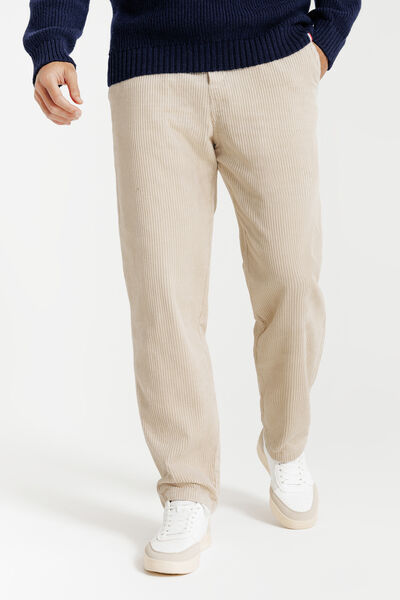 Pantalon en velours taille élastiquée