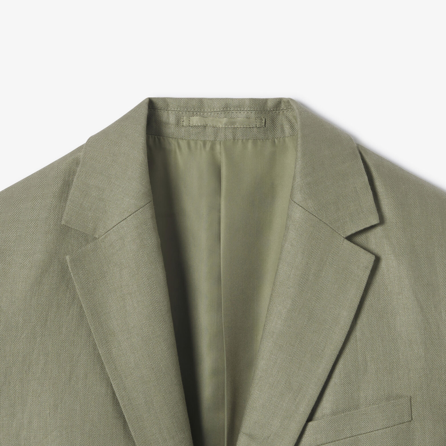 Veste de costume confort motif chevron 100% lin