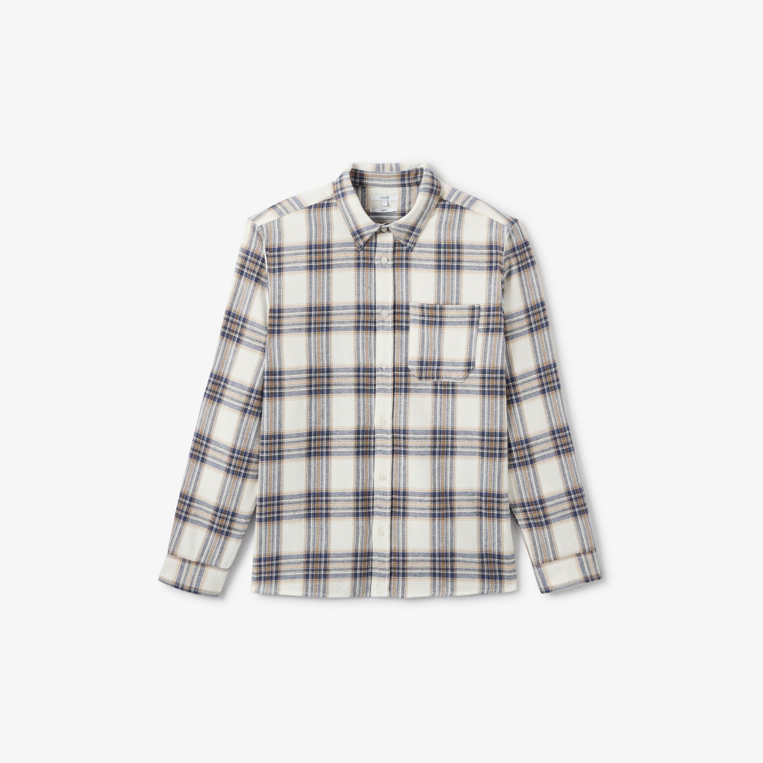 Chemise flanelle &agrave; carreaux 100% coton