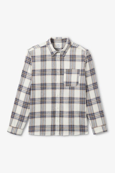 Chemise flanelle &agrave; carreaux 100% coton