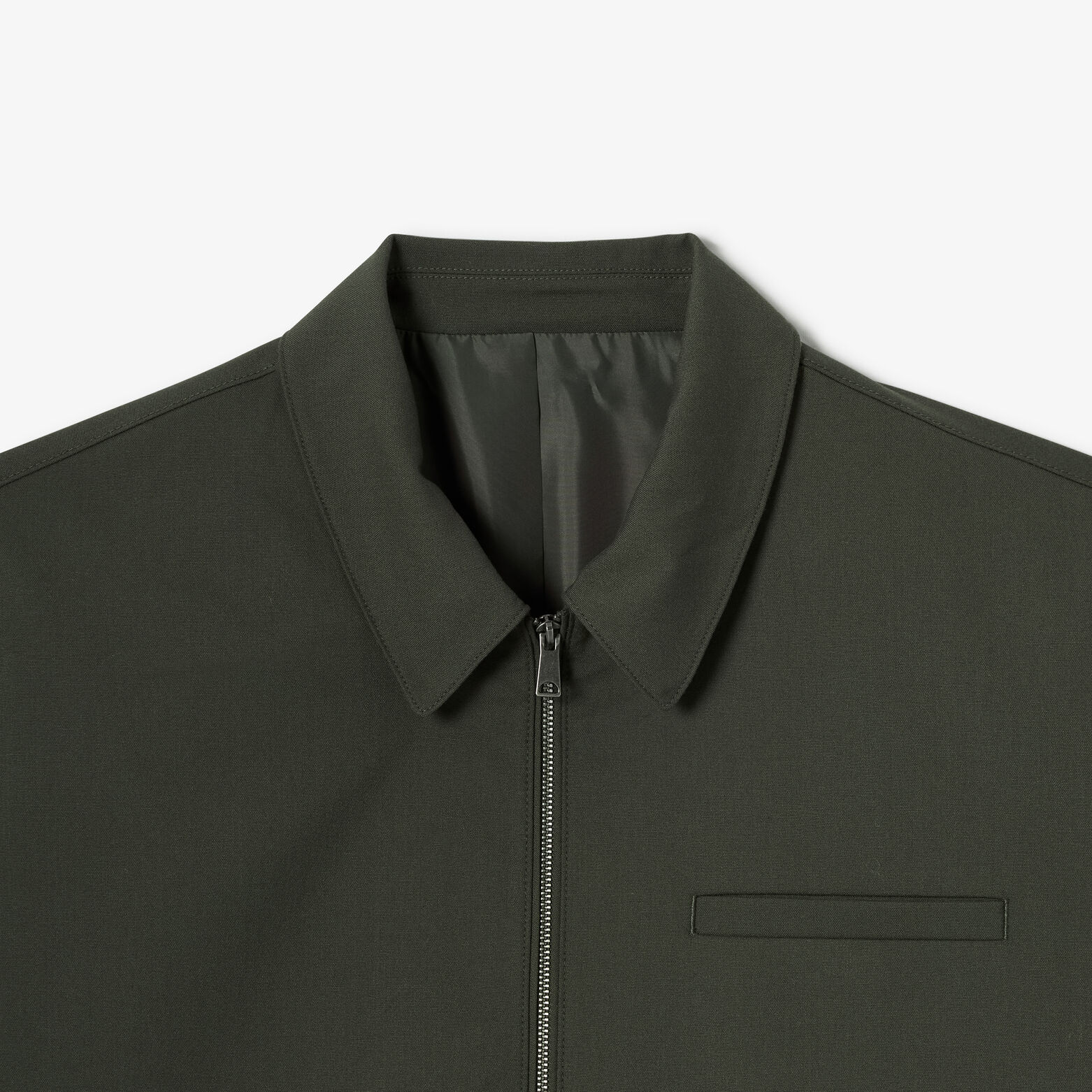 Veste col chemise zipp&eacute;e