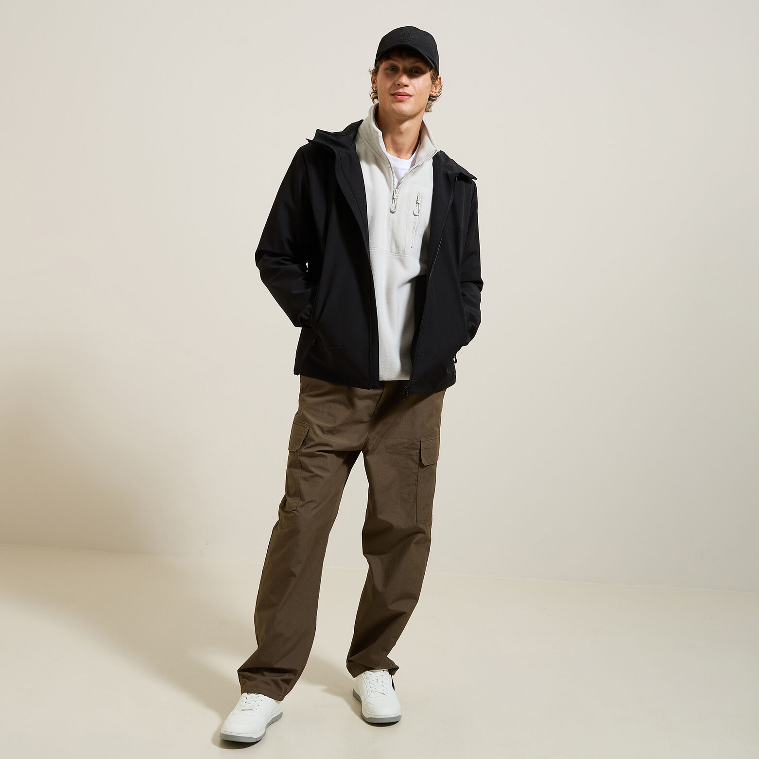 Sweat col montant zippé polaire