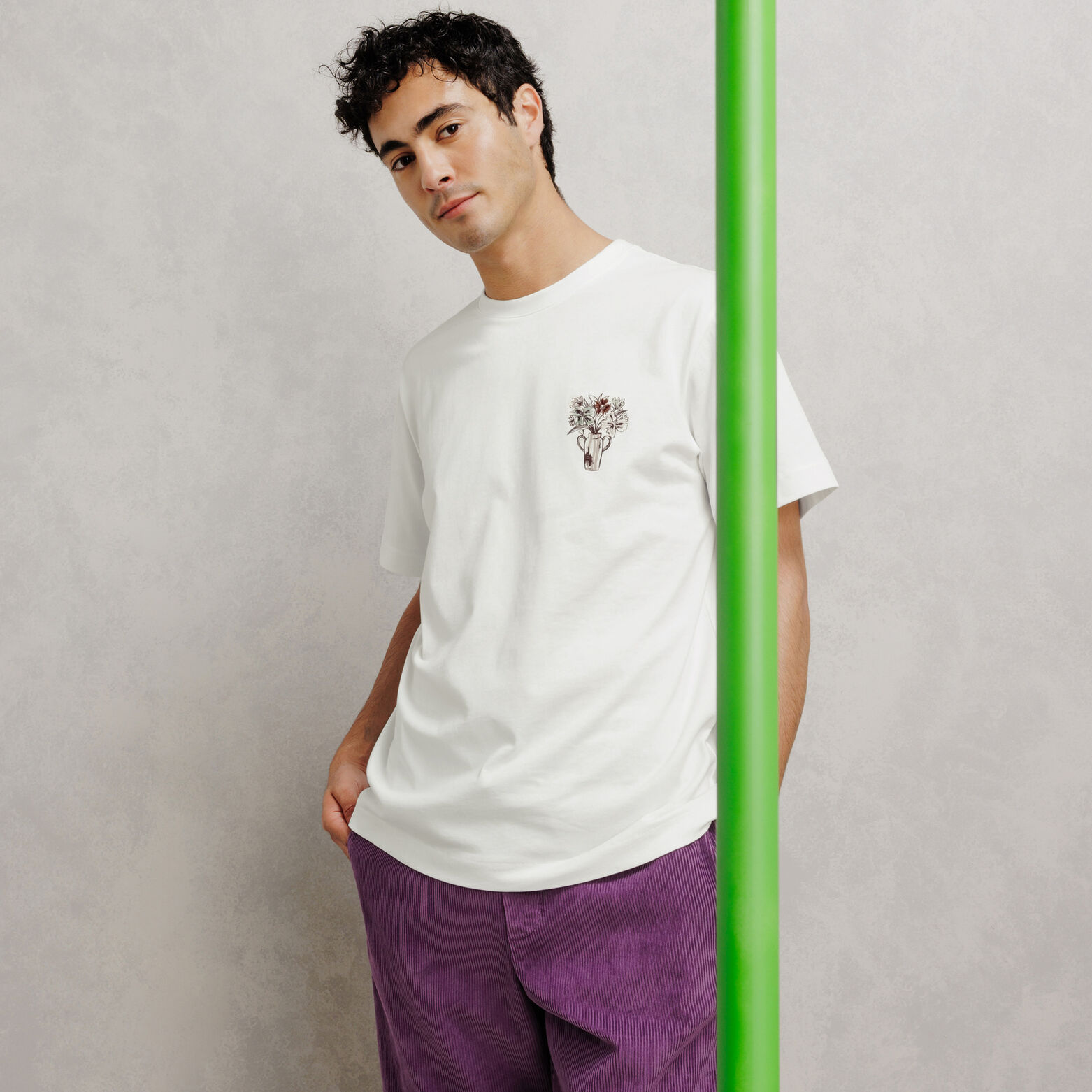 Tee shirt imprim&eacute; poitrine