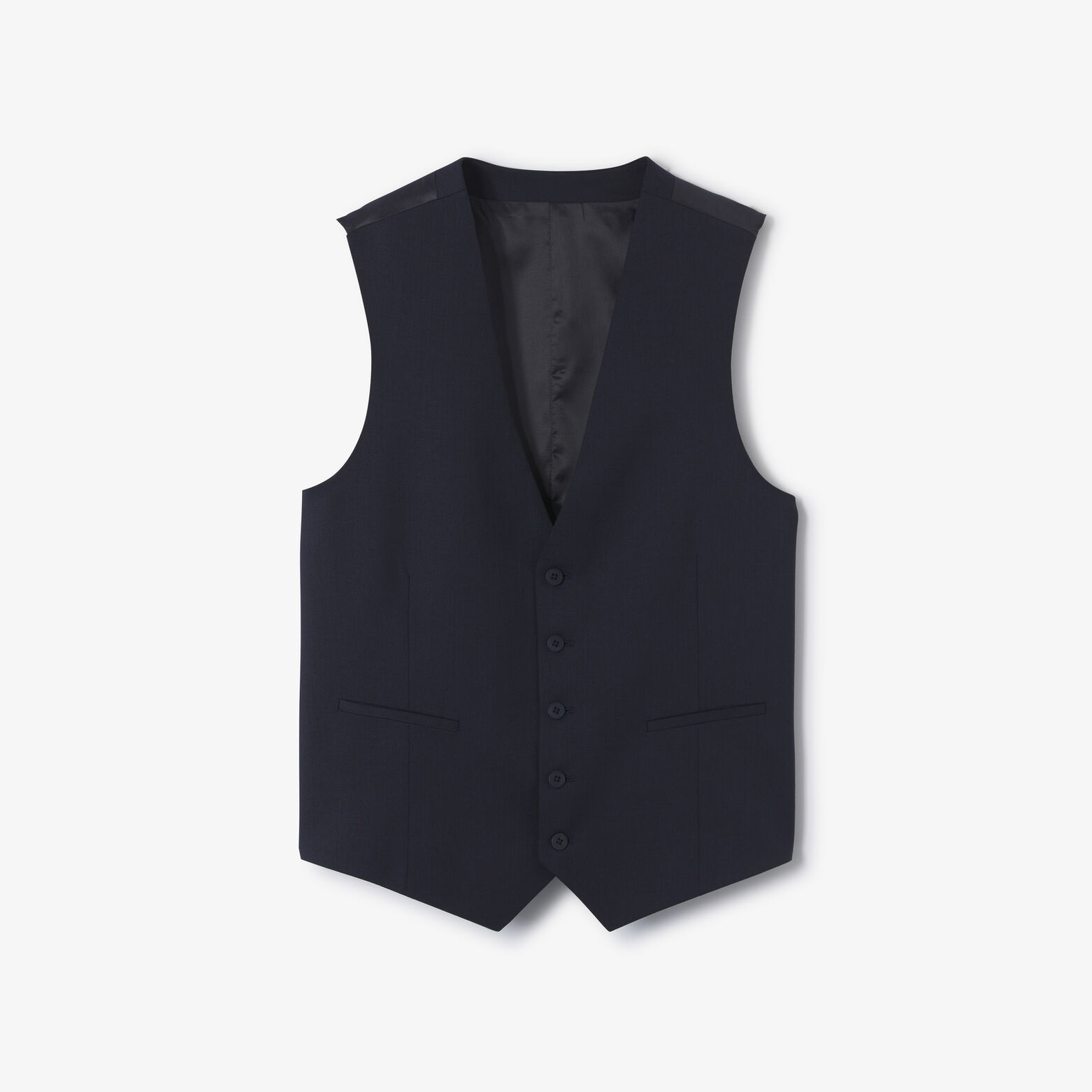 Slim fit kostuumgilet in bi-stretchstof