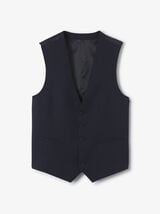 Slim fit kostuumgilet in bi-stretchstof