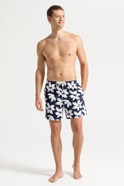 Zwemshort met bloemenprint