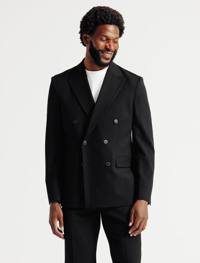Veste de costume confort double boutonnage