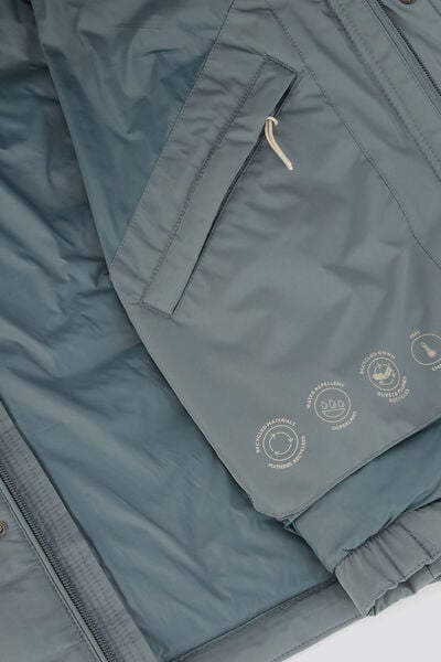 Doudoune col montant déperlante