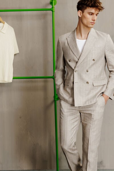 Veste de costume crois&eacute;e confort