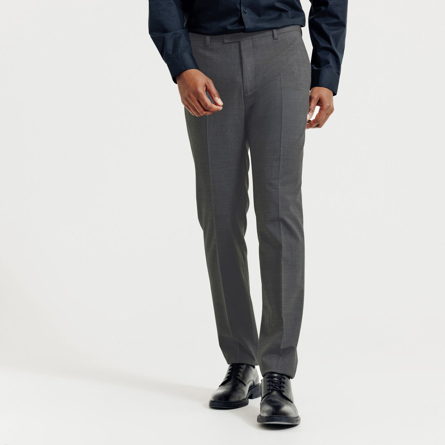 Costume 3 pi&egrave;ces slim bi-strech - Gris fonc&eacute;