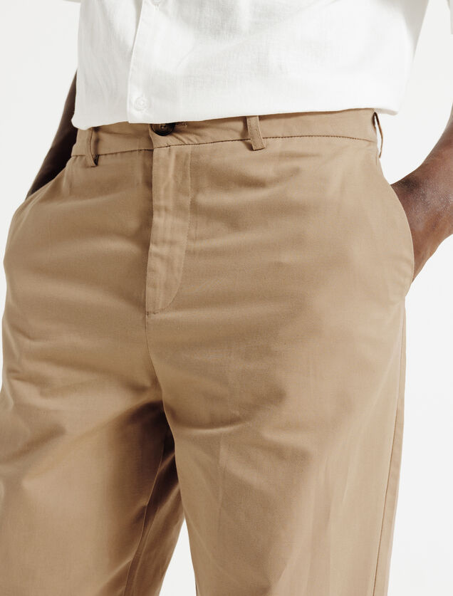 Pantalon chino tapered 7/8&egrave;me