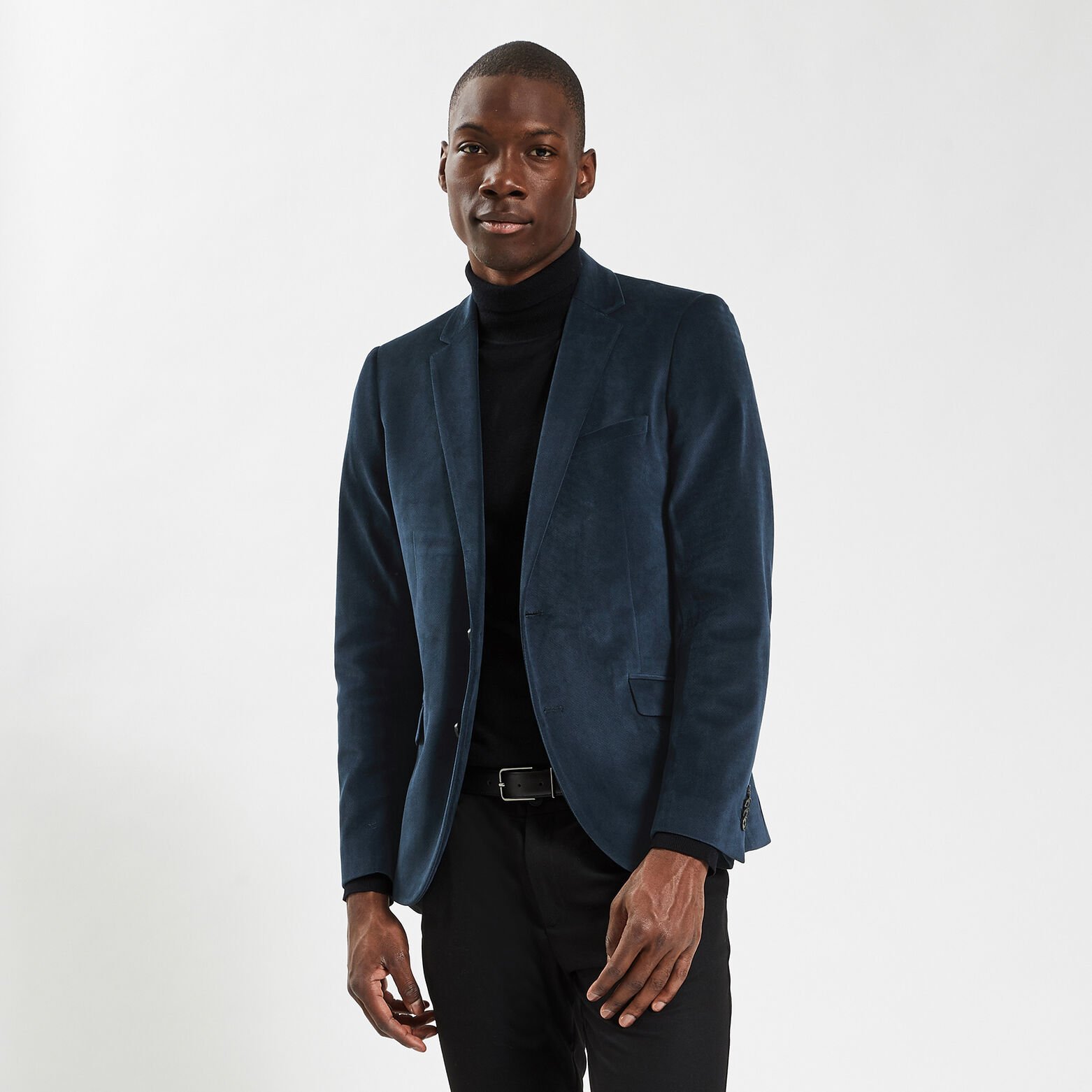 Veste Homme Veste Jules Bleu Manteau Velours Homme Sous Manteau