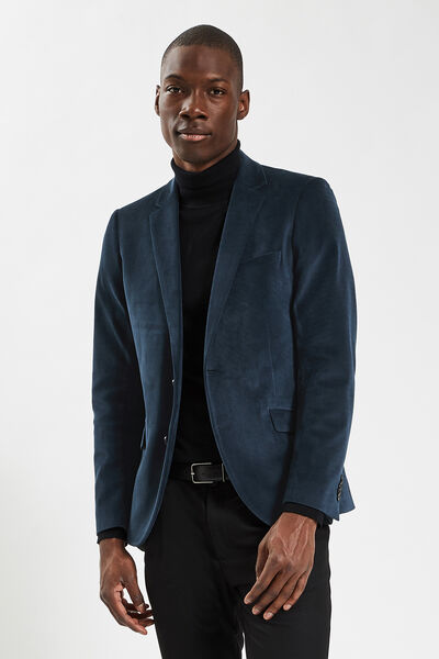 Veste slim en velours