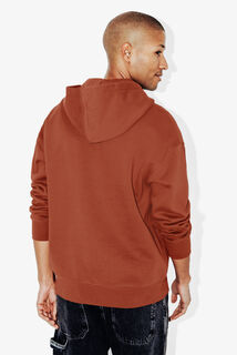 Sweater met kap en ritskraag