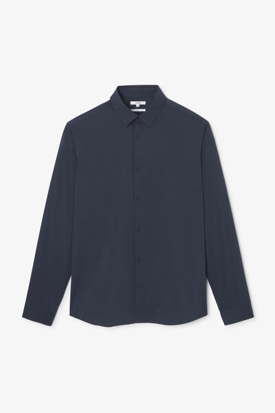 Chemise slim unie coton