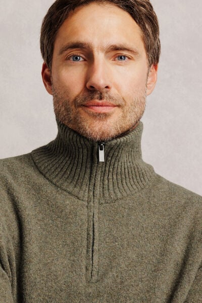 Pull col camionneur mousseux