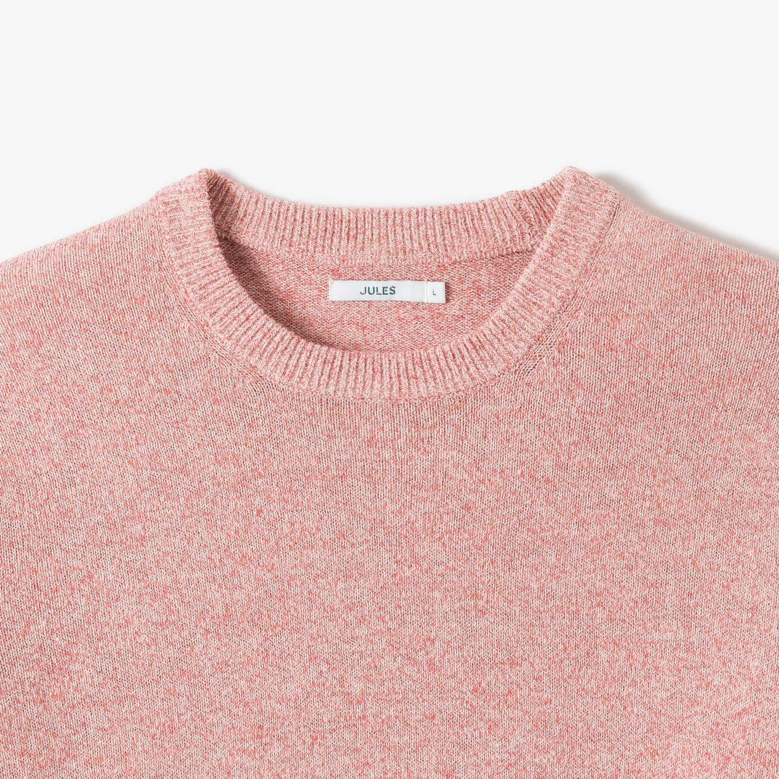 Trui ronde hals in fantasie-stekenpatroon