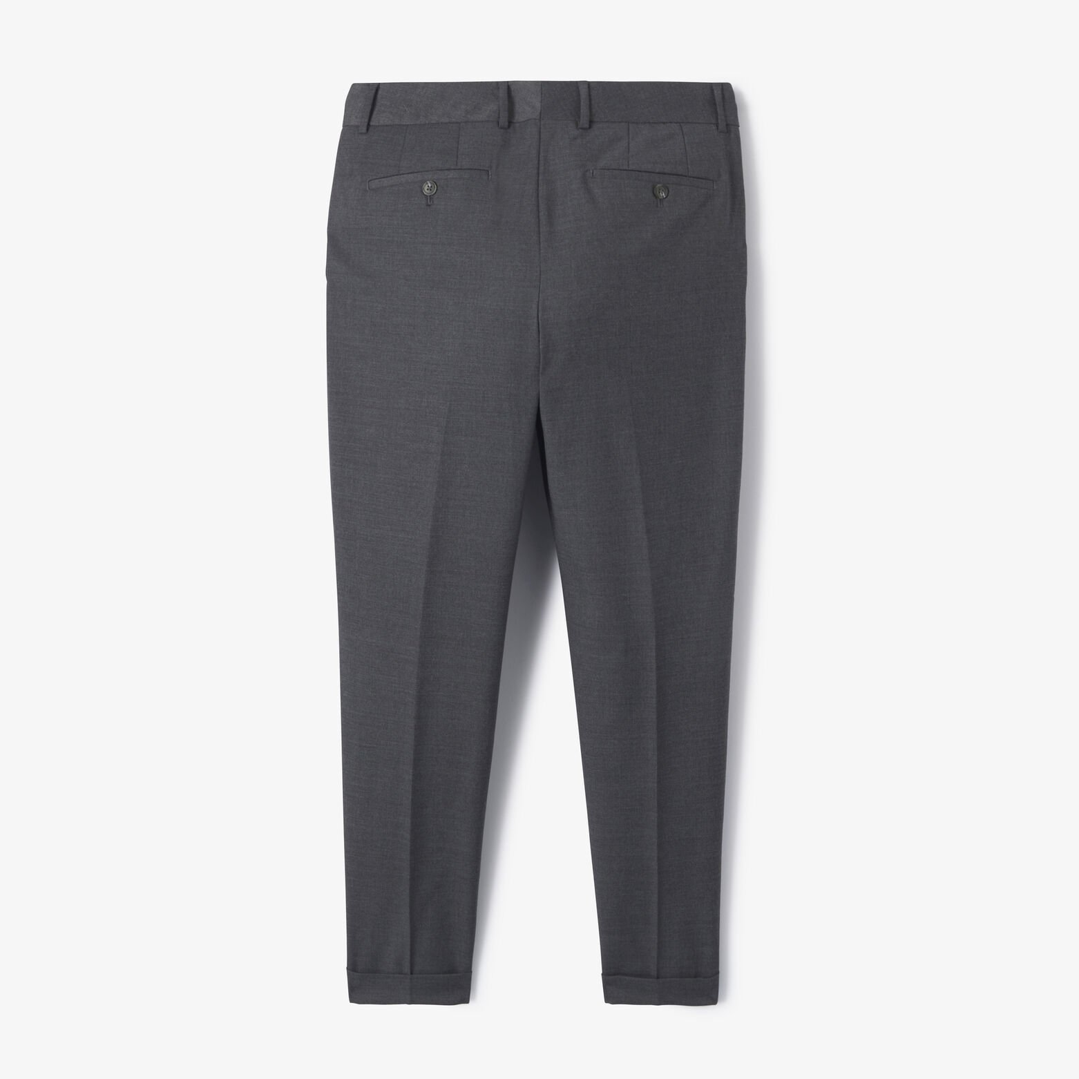 Pantalon chino tapered avec revers