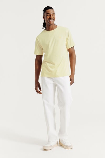 Tee shirt effet microray&eacute; broderie poitrine