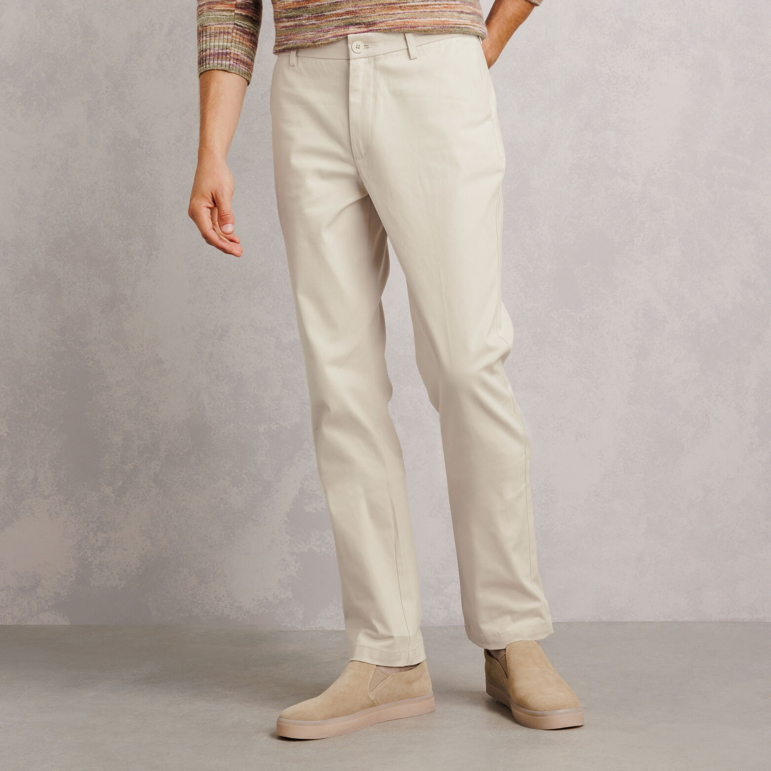 Pantalon straight twill