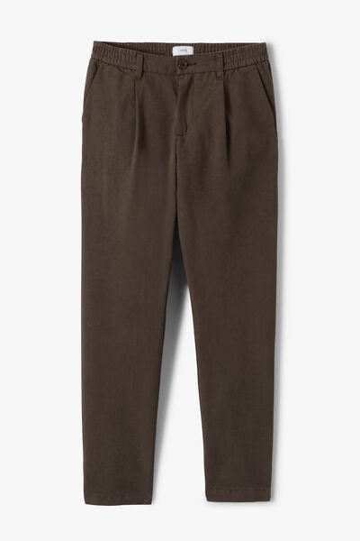Pantalon tapered taille &eacute;lastiqu&eacute;e