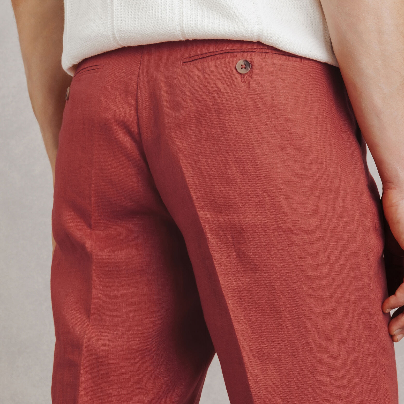 100% linnen kostuumbroek comfort fit