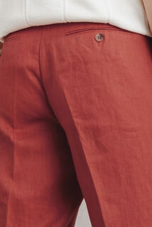 100% linnen kostuumbroek comfort fit