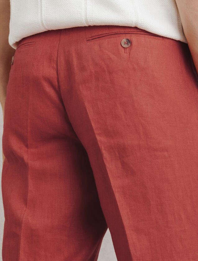 100% linnen kostuumbroek comfort fit
