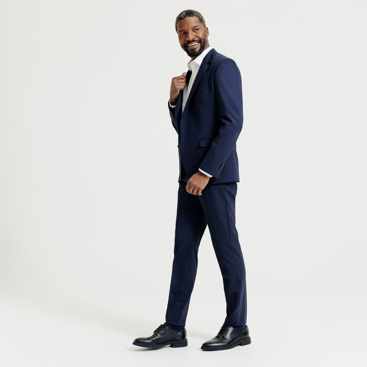 Slim effen strijkvrij hemd in katoen