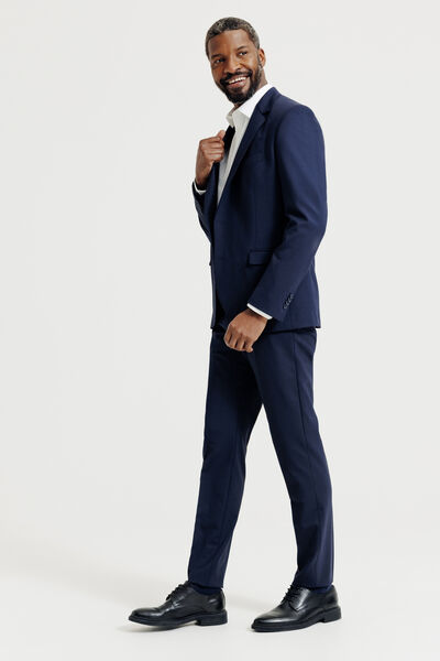 Chemise sans repassage en coton unie slim