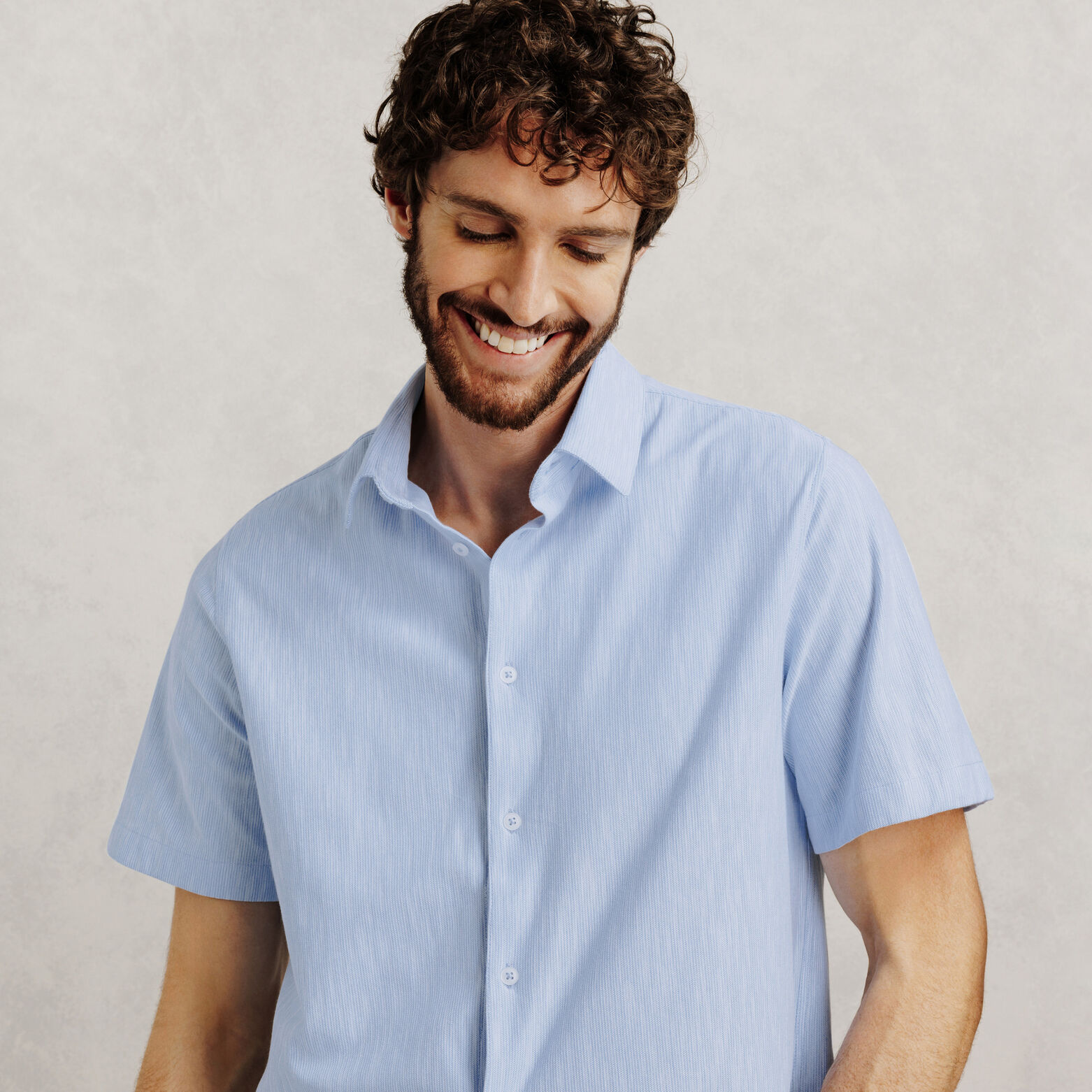 Chemisette en coton ray&eacute;e