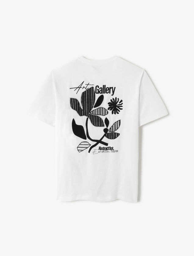 T-shirt met print voor- en achteraan