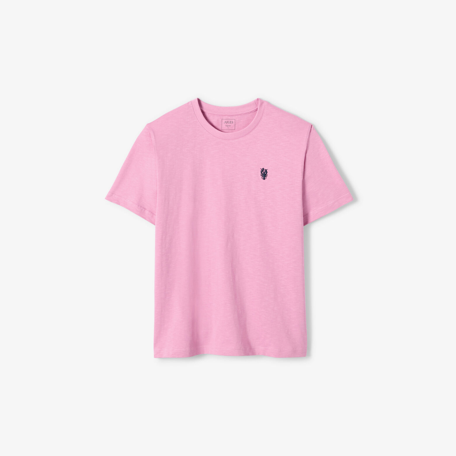 Tee shirt mati&egrave;re flamm&eacute;e broderie poitrine