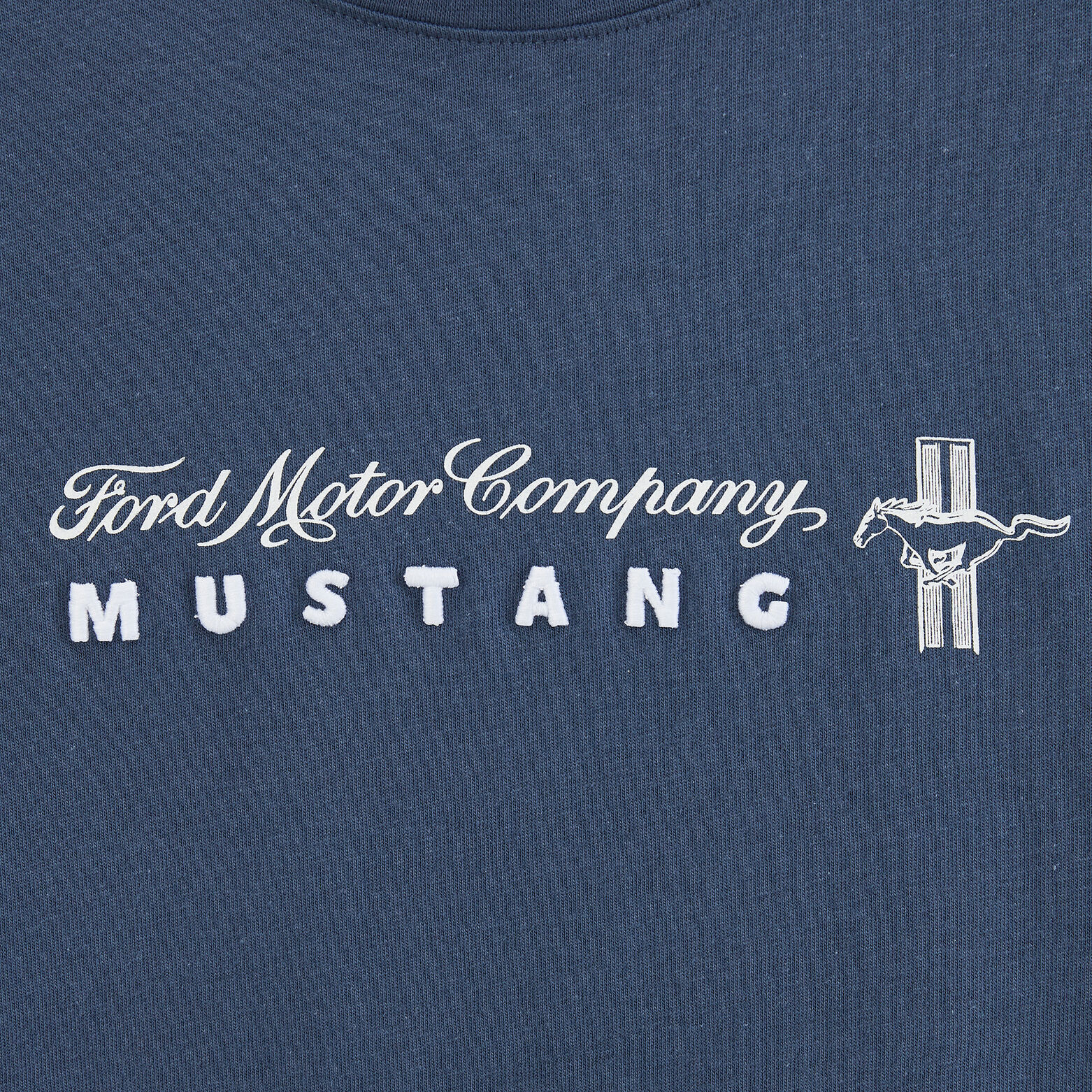 Middag eten voertuig bedenken T-shirt met korte mouwen en opdruk Mustang | Jules